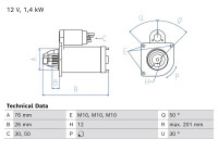 Starter Motor / Starter 2918 Bosch