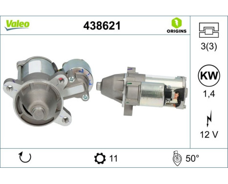 Starter Motor / Starter 438621 Valeo