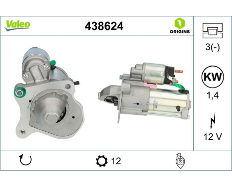 Starter Motor / Starter 438624 Valeo, Image 4