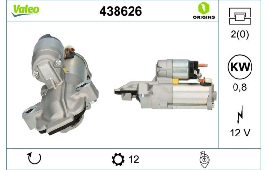 Starter Motor / Starter 438626 Valeo, Image 4