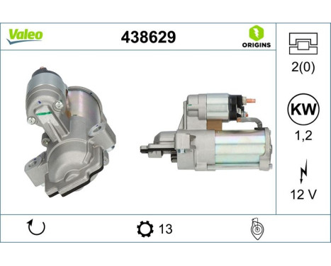 Starter Motor / Starter 438629 Valeo, Image 4
