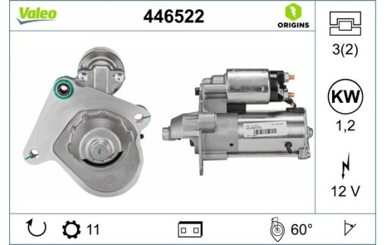 Starter motor / Starter 446522 Valeo