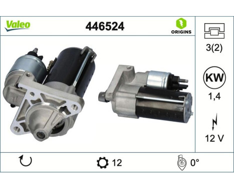 Starter Motor / Starter 446524 Valeo