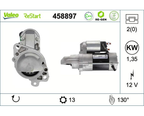 Starter motor / Starter 458897 Valeo, Image 2