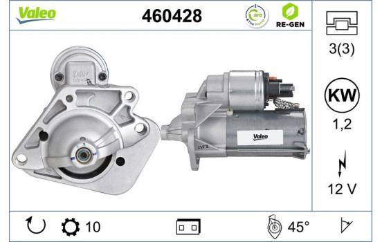 Starter motor / Starter 460428 Valeo, Image 2