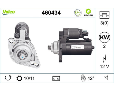 Starter motor / Starter 460434 Valeo, Image 2