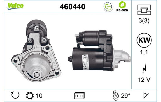 Starter motor / Starter 460440 Valeo, Image 2