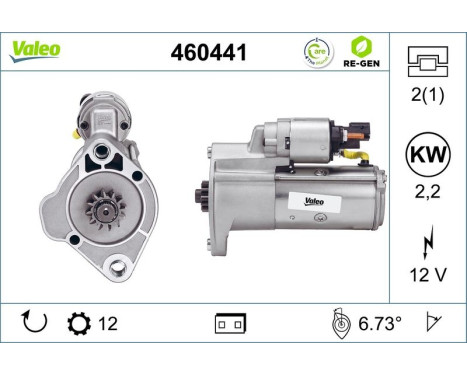 Starter motor / Starter 460441 Valeo, Image 2