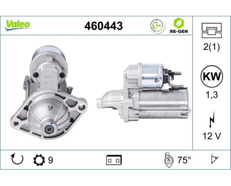Starter motor / Starter 460443 Valeo, Image 2