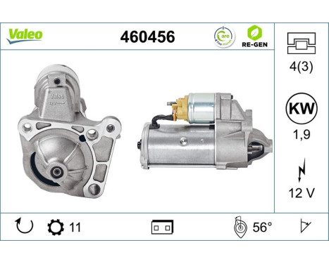 Starter Motor / Starter 460456 Valeo, Image 2