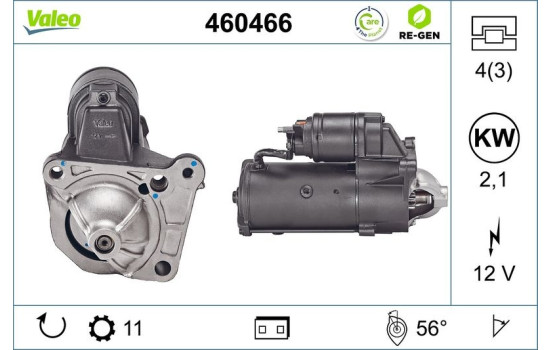 Starter Motor / Starter 460466 Valeo, Image 2