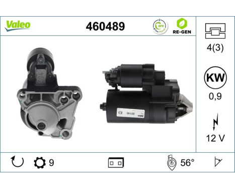 Starter motor / Starter 460489 Valeo, Image 2