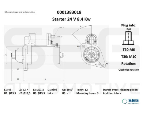 Starter motor / Starter, Image 2