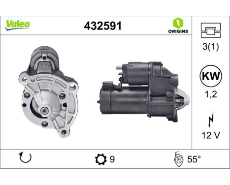 Starter NEW ORIGINAL PART 432591 Valeo, Image 4