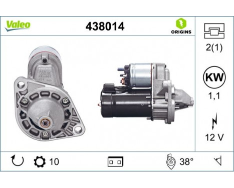 Starter NEW ORIGINAL PART 438014 Valeo, Image 4