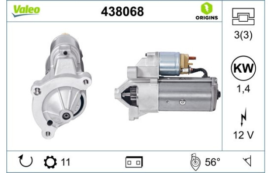 Starter NEW ORIGINAL PART 438068 Valeo, Image 2