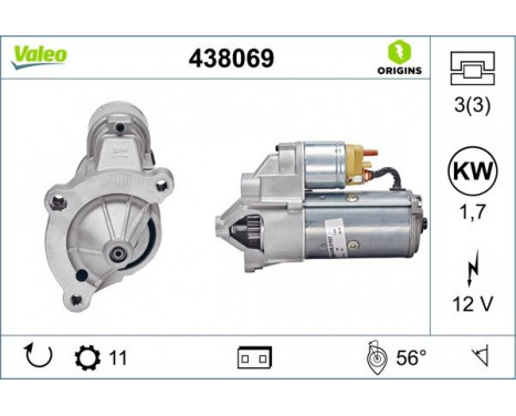 Starter NEW ORIGINAL PART 438069 Valeo, Image 4