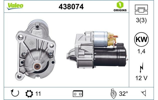 Starter NEW ORIGINAL PART 438074 Valeo, Image 4