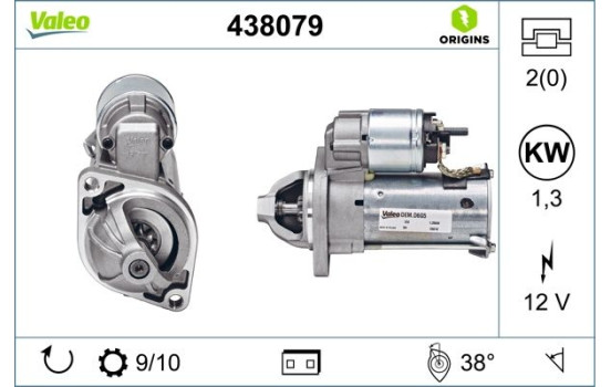 Starter NEW ORIGINAL PART 438079 Valeo, Image 2