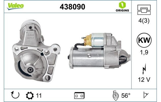 Starter NEW ORIGINAL PART 438090 Valeo, Image 4
