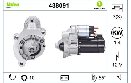 Starter NEW ORIGINAL PART 438091 Valeo, Image 4