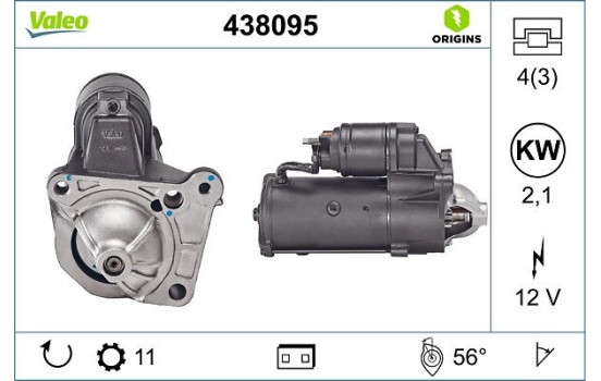 Starter NEW ORIGINAL PART 438095 Valeo, Image 4