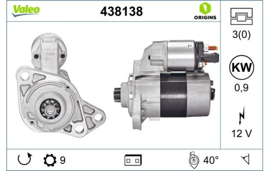 Starter NEW ORIGINAL PART 438138 Valeo, Image 4