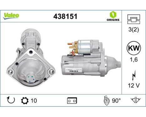 Starter NEW ORIGINAL PART 438151 Valeo, Image 4