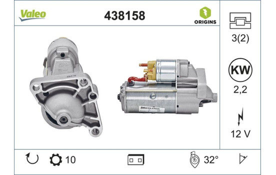 Starter NEW ORIGINAL PART 438158 Valeo, Image 4