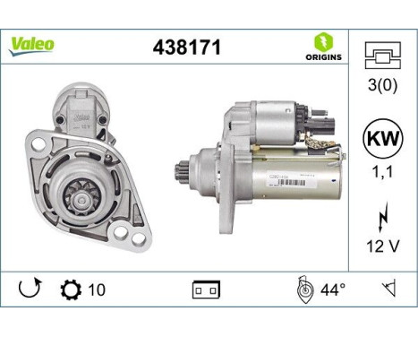 Starter NEW ORIGINAL PART 438171 Valeo, Image 4