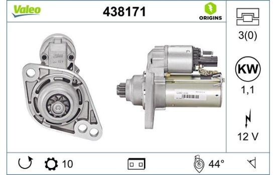 Starter NEW ORIGINAL PART 438171 Valeo, Image 4