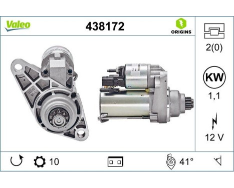 Starter NEW ORIGINAL PART 438172 Valeo, Image 4