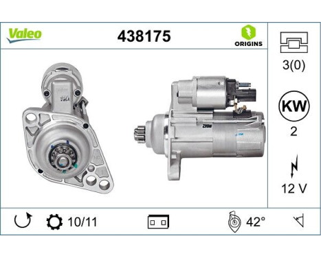 Starter NEW ORIGINAL PART 438175 Valeo, Image 4