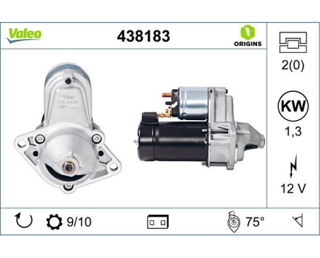 Starter NEW ORIGINAL PART 438183 Valeo, Image 4