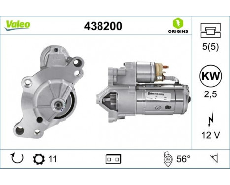 Starter NEW ORIGINAL PART 438200 Valeo, Image 4