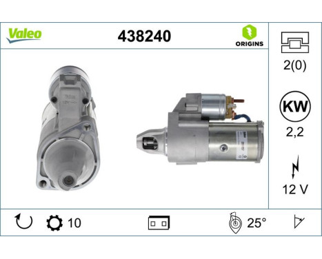 Starter NEW ORIGINAL PART 438240 Valeo, Image 4