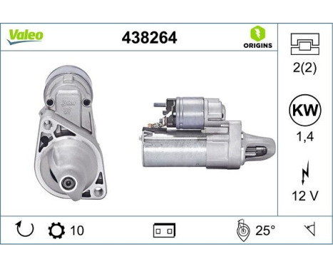 Starter NEW ORIGINAL PART 438264 Valeo, Image 4
