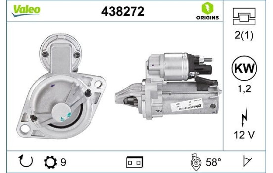 Starter NEW ORIGINAL PART 438272 Valeo, Image 4