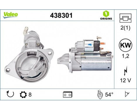 Starter NEW ORIGINAL PART 438301 Valeo, Image 4