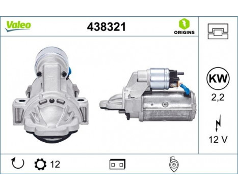 Starter NEW ORIGINAL PART 438321 Valeo, Image 4