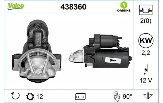 Starter NEW ORIGINAL PART 438360 Valeo, Image 4