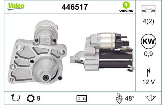 Starter NEW ORIGINAL PART 446517 Valeo, Image 4