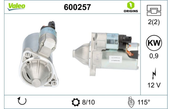 Starter NEW ORIGINAL PART 600257 Valeo, Image 4