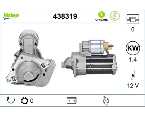 Starter NEW STOP&START ORIGINAL PART 438319 Valeo, Image 4