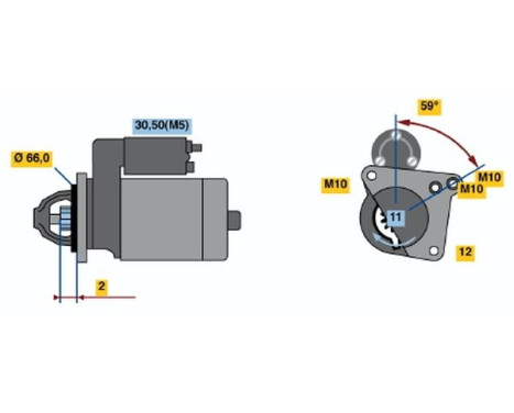 Starter R70-L3512V(R) Bosch, Image 5
