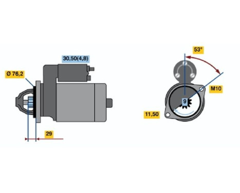 Starter R70-M2012V(R) Bosch, Image 5