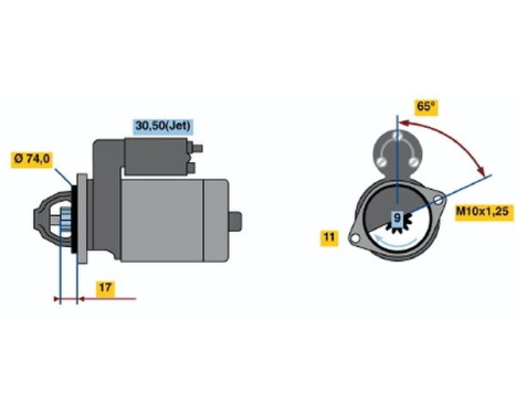 Starter R70-M2512V(R) Bosch