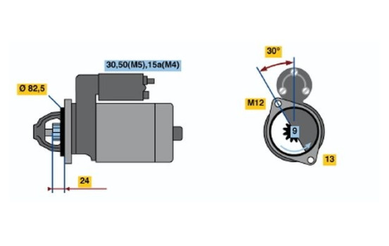 Starter R74-L2012V(L) Bosch
