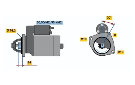 Starter R74-L4012V(R) Bosch, Image 5