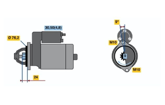Starter R74-L6012V(R) Bosch